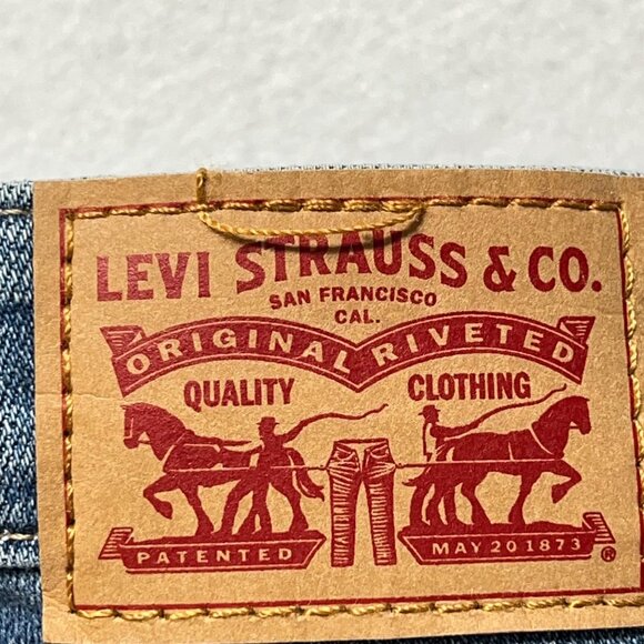 Levis 721 Women's High-Rise Skinny Stretch Blue Denim Jeans Size 16S Raw Hem NWT - Picture 6 of 15